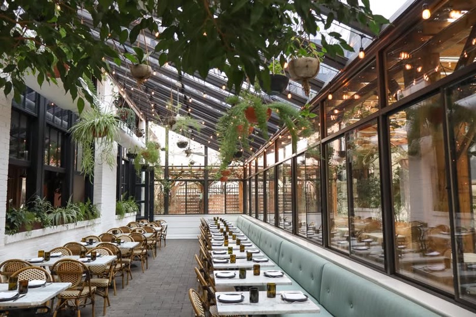 Osteria garden dining room